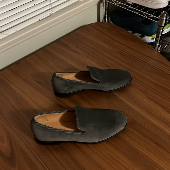 Brand New Grey Suede Duke & Dexter Loafers. Size 10. Handmade in England. - Picture 3 of 9